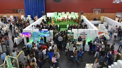 La feria InnovAmes se celebra en el pabell�n polideportivo de O Milladoiro