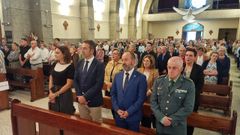 Abarrotada estaba la iglesia de Burela en el homenaje a los n�ufragos