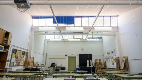 Aula vac�a en un instituto de educaci�n secundaria.