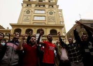 Partidarios de los Hermanos Musulmanes, protestando en El Cairo.