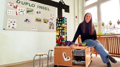 Sara Puentes, natural de Pola de Lena, lleva desde 2017 en Frankfurt trabajando como educadora infantil
