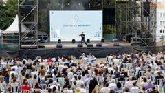 El concejal de Cultura tambin hizo una valoracin de los festejos. En la imagen, Contos ao Noroeste