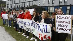 Concentraci�n de trabajadoras de Domus Vi, Viveiro