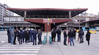 Nueva jornada de huelga en la estaci�n de buses de A Coru�a