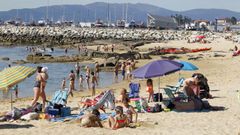 La playa de Ari�o, en Vilanova, donde se har�n algunas rutas.