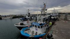 El barco malpic�n, Mar de Font�n, amarrado en el puerto de Oza