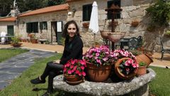 Elena Gondar, en los jardines de la Casa do Sear