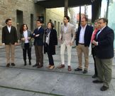 Candidatos al Congreso y al Senado, ayer en Pontevedra. 