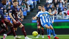 Diego Villares fue la principal novedad en el once del Deportivo