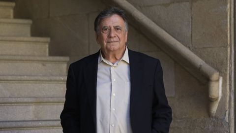 El escritor Luis Landero, este septiembre en Santiago.