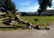 Estado en que qued� el cruceiro tras el golpe del cami�n.