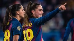 Ainoa G�mez, nueva jugador del D�por Abanca, en su estreno con el primer equipo del Barcelona.