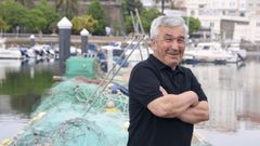 Jes�s Outes, �Meiri�o�, en el puerto de Ferrol.