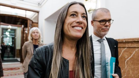 La portavoz de Junts en el Congreso, Mriam Nogueras, este martes en el Congreso.