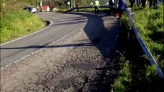 Accidente en la parroquia de Verducido