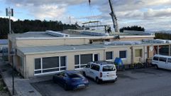 Las obras del tejado del centro sociocultural de Bveda estarn terminadas dentro de unas semanas