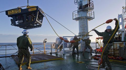 La unidad de rescate submarino de la Marina de Estados Unidos fue movilizada para apoyar los esfuerzos de b�squeda y rescate