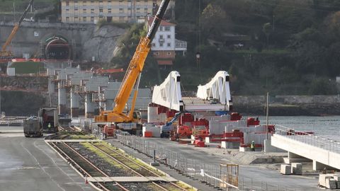 Obras en diciembre de 2024 para conectar con ferrocarril el puerto exterior de A Coru�a, un proyecto que forma parte del corredor atl�ntico