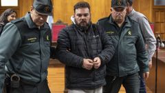 Diego Rodrguez Torres, tras escuchar el veredicto de culpabilidad en la Audiencia Provincial de Ourense