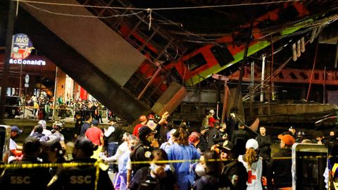 Derrumbe con v�ctimas en el metro de Ciudad de M�xico