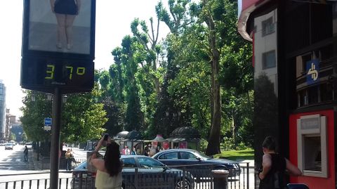 M�ximas temperaturas en Oviedo.