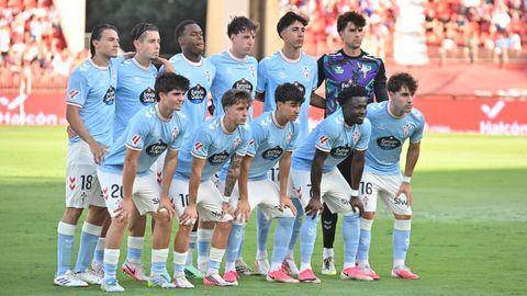 Formaci�n inicial del Celta Fortuna en Almer�a.