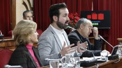 El concejal popular Antonio Ameijide, durante un pleno 