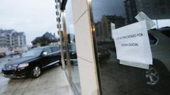 El local de Autocentrum, en Augas F�rreas, precintado en el a�o 2014