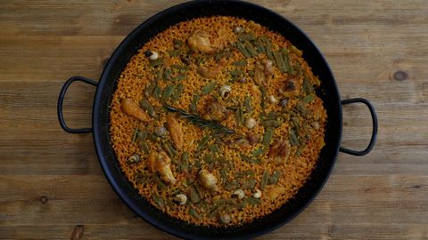 Paella valenciana. 