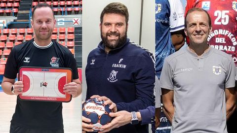 De izquierda a derecha: Roi Snchez (Alicante), Antonio Rama (Granollers) y Quique Domnguez (Cangas).