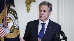El Secretario de Estado de EE.UU., Anthony Blinken, habla en el Sal�n Este de la Casa Blanca, en Washington D.C., el 13 de junio de 2023.