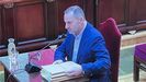 El exministro Jos� Luis �balos durante su declaraci�n en el Supremo