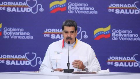 Maduro, durante una comparecencia este mi�rcoles en Caracas