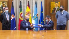 Firma del convenio en la Diputaci�n