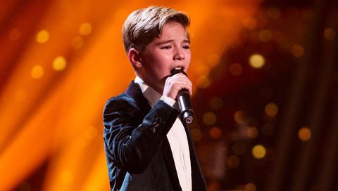 Lucas Paulano durante una actuaci�n en �La Voz Kids� 2025