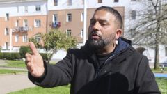Pedro Gabarre, el padre del joven fallecido en el incendio de Recimil, en una imagen tomada el 23 de febrero, tras la muerte de su hijo.