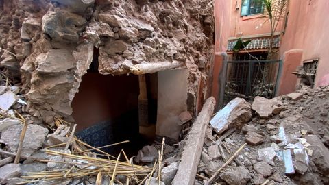 Destrozos en Marrakech