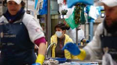 Primer d�a de mercado en Pontevedra tras el estado de alarma