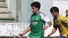 Yago Ramos, el autor del gol burelense, en el partido contra el Dubra.