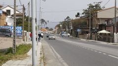Uno de los contendientes dispar� sobre una de las viviendas que se abren a la carretera general que une Vilanova con Vilagarc�a, en la parroquia de Caleiro