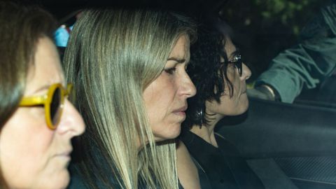 La periodista Maribel Vilaplana, a su salida de los Juzgados de Catarroja