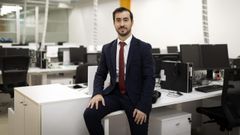 Adrin Alonso, CEO de SIVSA, en la sede de la compaa en Vigo