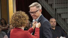 El padre de �scar Mingueza, Juan Carlos, cuando tom� posesi�n como concejal.