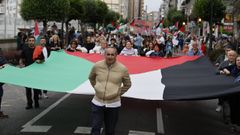 En la imagen, la manifestación para exigir la paz en Gaza celebrada en Vigo esta semana