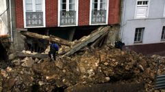 Las fotos del derrumbe de la muralla de Monforte en el 2001