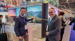 Representantes de Interr�as, en la feria de turismo de Londres