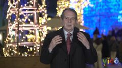 Abel Caballero, en una imagen del v�deo con su mensaje de Navidad