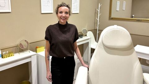 Sandra de la Fuente S�nchez, en su consulta de Medicina Est�tica y Regenerativa en Ribadeo