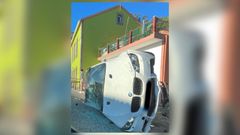 As� qued� el veh�culo siniestrado