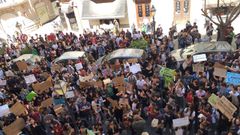 Manifestaci�n de estudiantes por el clima, frente a la Delegaci�n del Gobierno en Baleares